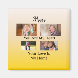 Modern Keepsake – Four Photo Mom Magnet