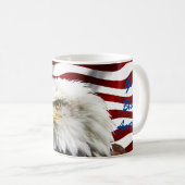 Modern kennzeichnen Juli 4. US USA Amerikaner Kaffeetasse (VorderseiteRechts)
