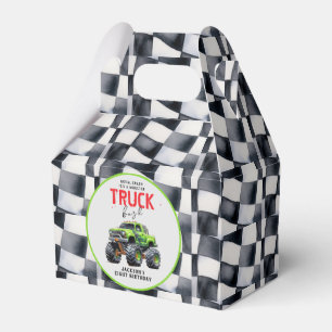 Modern Kids Monster Truck Geburtstagsparty Geschenkschachtel