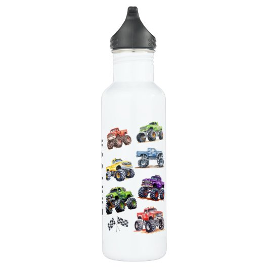 Modern Kids Monster Trucks Edelstahlflasche (Rechts)