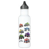 Modern Kids Monster Trucks Edelstahlflasche (Links)