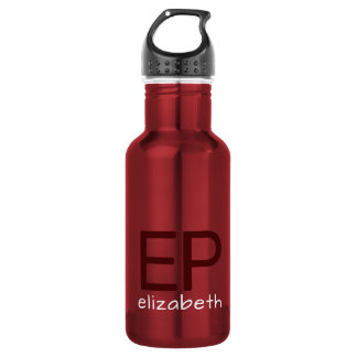 Modern Kids Red White Personalisiert Small Edelstahlflasche