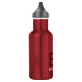 Modern Kids Red White Personalisiert Small Edelstahlflasche (Links)
