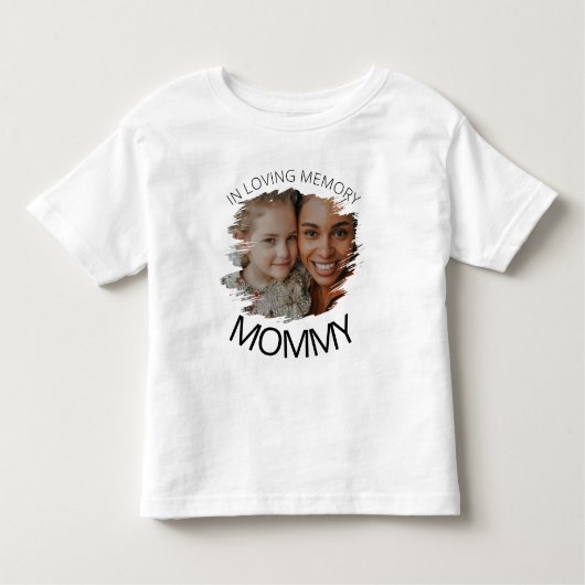 modern | Kinder | Smudge Foto Memorial T - Shirt (Vorderseite)