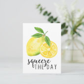 MODERN KITCHEN LEMON PUN POSTKARTE (Stehend Vorderseite)