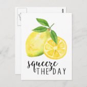 MODERN KITCHEN LEMON PUN POSTKARTE (Vorne/Hinten)