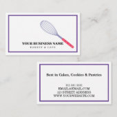 Modern Kitchenette Whisk Bakery Business Card Visitenkarte (Vorne/Hinten)