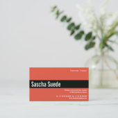 Modern, klar, beeindruckend visitenkarte (Stehend Vorderseite)