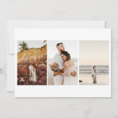 Modern klassische Weihnachtskarte Mosaik Tile Einladung (Rückseite)