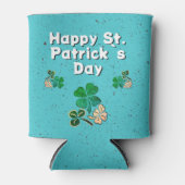 Modern Kleeblatt Clover Happy St Patrick`s Day Dosenkühler (Vorderseite)