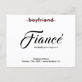 Modern Klingeln auf die Verlobung Ankündigung