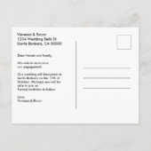 Modern Klingeln auf die Verlobung Ankündigung (Rückseite)