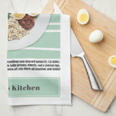 Modern Korean Food Colorful Bibimbap Recipe Geschirrtuch (Viertel Falte)