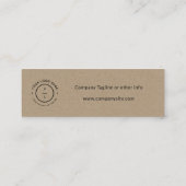 Modern Kraft Brown Cheers Glasses Drink Ticket (Rückseite)