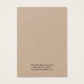 Modern Kraft Earring Display Card (Rückseite)