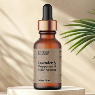 Modern Kraft Paper Cosmetics Dropper Bottle Label Adressaufkleber