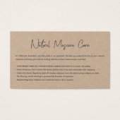 Modern Kraft Paper Logo Mascara Kosmetik Pflege (Vorderseite)