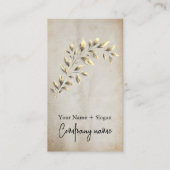 Modern Kraft Printed Gold Leaf  Visitenkarte (Vorderseite)