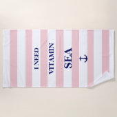 Modern kreativ gestreift strandtuch (Vorderseite)