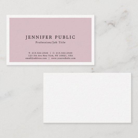 Modern kreativ und elegant visitenkarte (Vorne/Hinten)