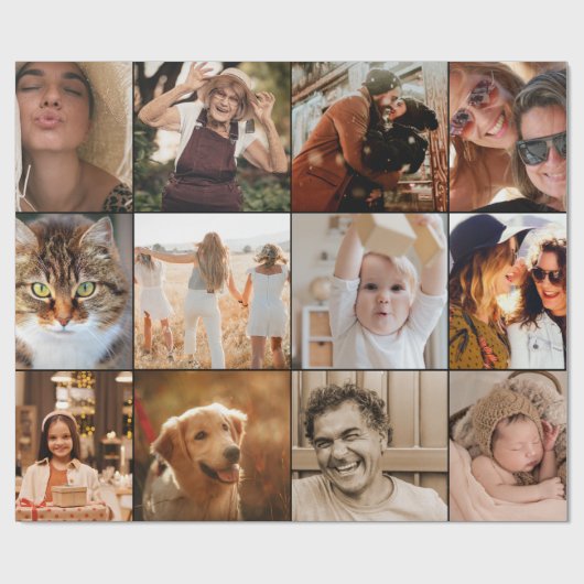 Modern kreieren Sie Ihr eigenes benutzerdefinierte Geschenkpapier (Flach)