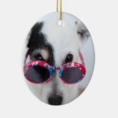 Modern kreieren Sie Ihr eigenes Foto Keramik Ornament (Rechts)