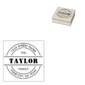 MODERN kreieren Sie Ihre eigene runde Rücksendeadr Gummistempel (Stempel)