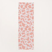 Modern Kuh Print Pink Yoga Mat Yogamatte (Vorderseite)
