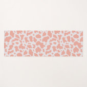 Modern Kuh Print Pink Yoga Mat Yogamatte (Vorderseite (Horizontal))