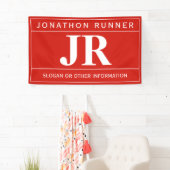 Modern kühl Beruflich | Rot und Weiß Banner (Insitu)