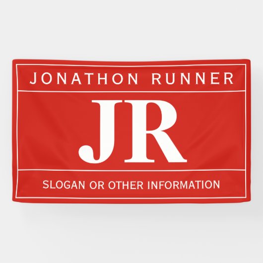 Modern kühl Beruflich | Rot und Weiß Banner (Horizontal)