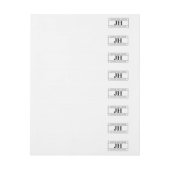 Modern kühl Beruflich | Weiß und Schwarz (Bogen)