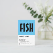 Modern kühl, Fisherman, Fischfang, Fischfang Visitenkarte (Stehend Vorderseite)