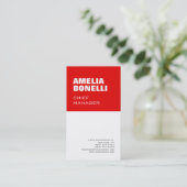 Modern kühl Minimalistisch Beruflich Visitenkarte (Stehend Vorderseite)