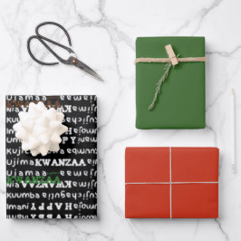 Modern Kwanzaa Geschenkpapier Set