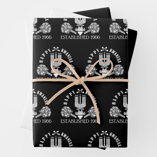 Modern Kwanzaa Geschenkpapier Set (Beispiel)