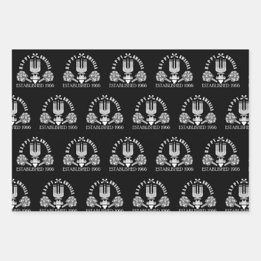 Modern Kwanzaa Geschenkpapier Set (Vorderseite)
