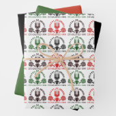 Modern Kwanzaa Geschenkpapier Set (Beispiel)