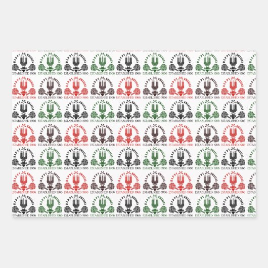 Modern Kwanzaa Geschenkpapier Set (Vorderseite)