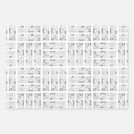 Modern Kwanzaa Geschenkpapier Set (Vorderseite)