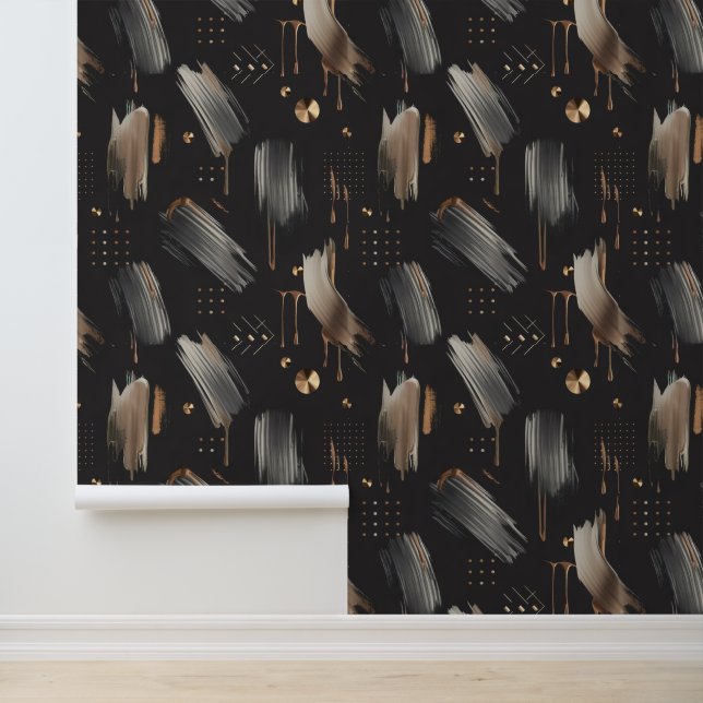 Modern Labyrinth (Metallic Paint) Luxury Tapete (Anwendung)