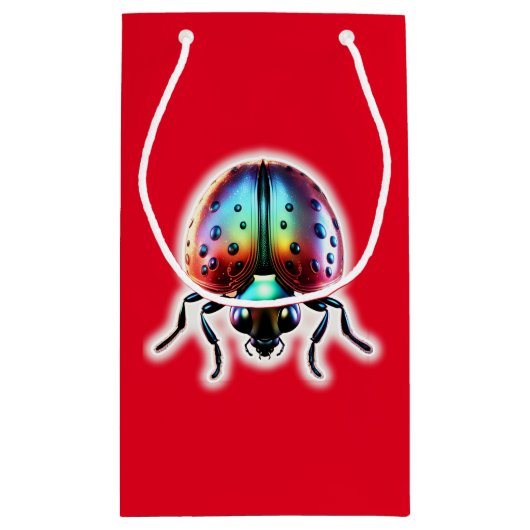 Modern Ladybug Kleine Geschenktüte (Rückseite)
