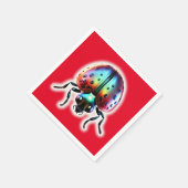 Modern Ladybug Serviette (Ecke)