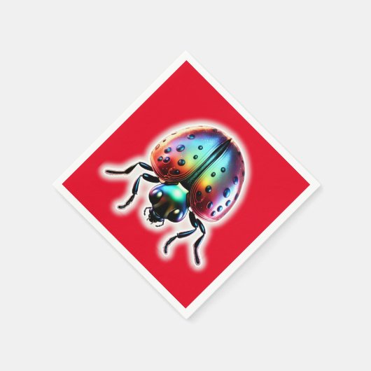 Modern Ladybug Serviette (Ecke)