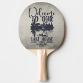 Modern Lake House Familienname Tischtennis Schläger (Vorderseite)