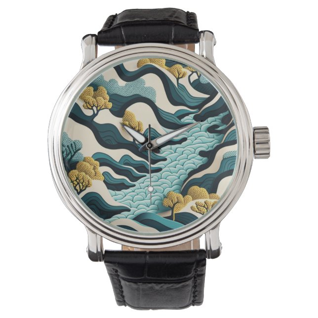Modern Landscape Armbanduhr (Vorderseite)