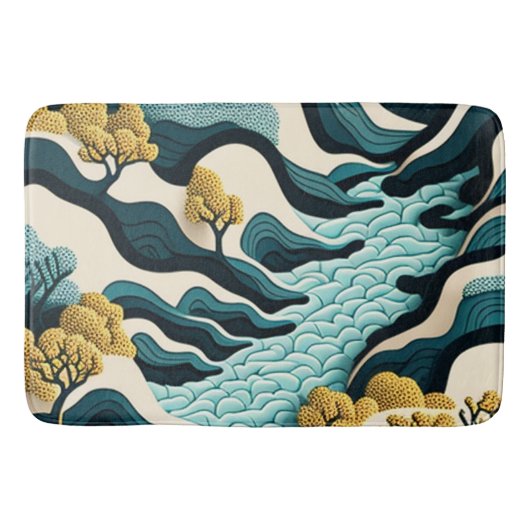 Modern Landscape Badematte (Vorderseite)