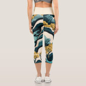 Modern Landscape Capri Leggings (Rückseite)