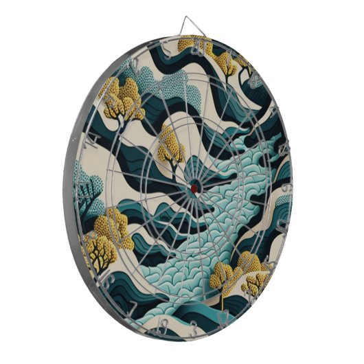 Modern Landscape Dartscheibe (Vorderseite Links)