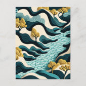 Modern Landscape Feiertagspostkarte (Vorderseite)